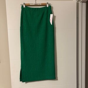 IC collection Kelly Green Midi Skirt Sz. XS